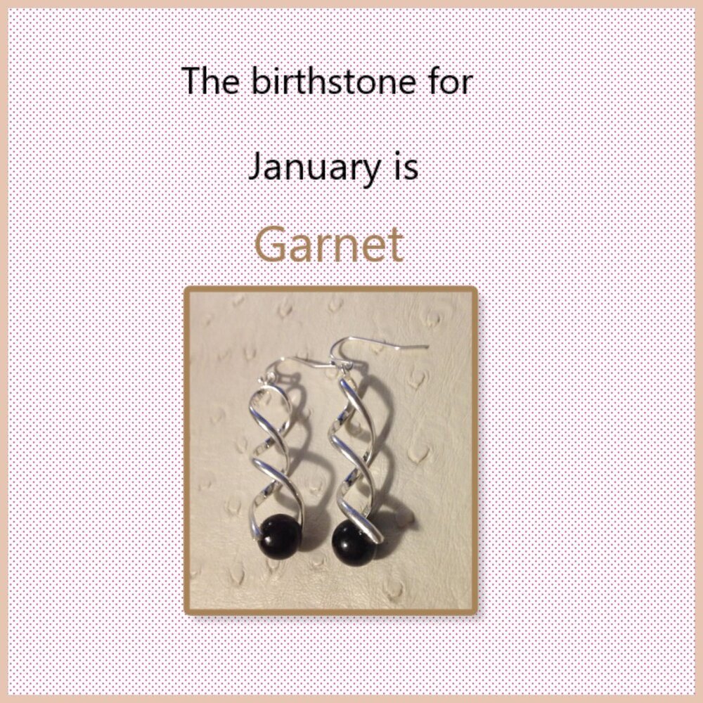 Garnet is the gemstone for January